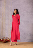 Chaya Angrakha Pink Suit Set