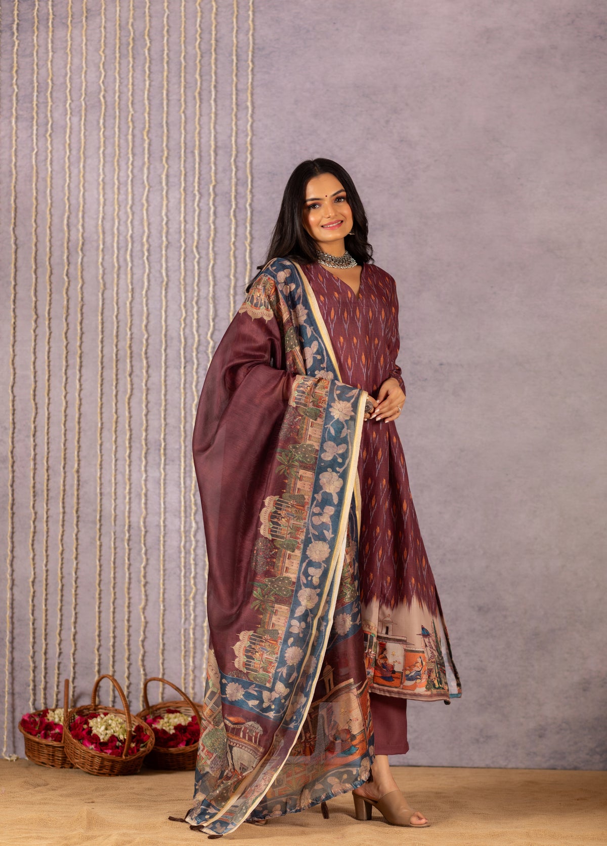 Neeve Mughal Dupatta-Dupatta-Ekana Label