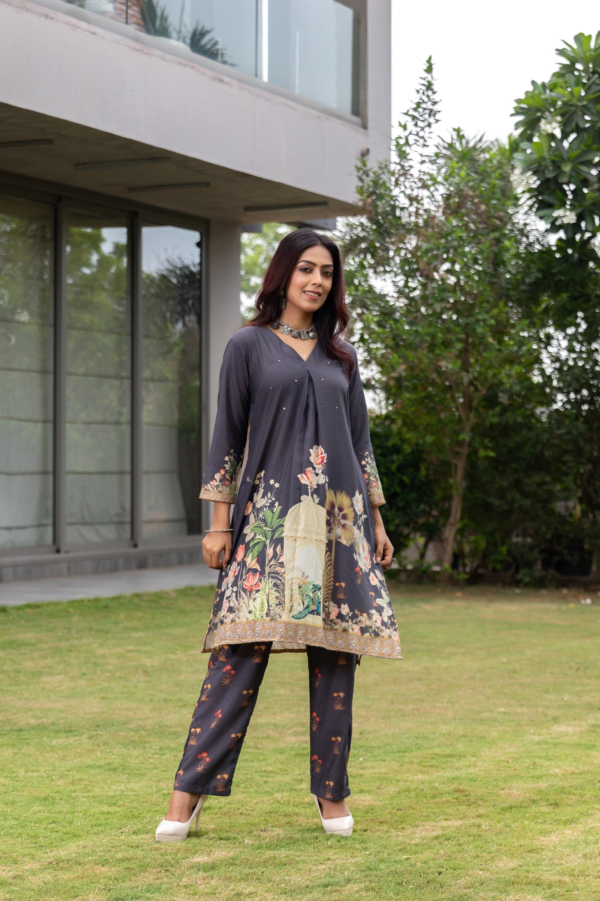 Melody Pichwai Raaga Kurta Set-Kurta Set-Ekana Label