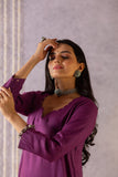 Amora Purple Mughal Charm Suit Set