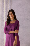 Aviana Purple Phad Painting Dreams Suit Set