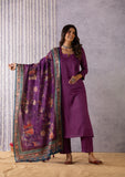 Aviana Purple Phad Painting Dreams Suit Set