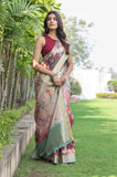 Shaan Ombre Orchid Saree