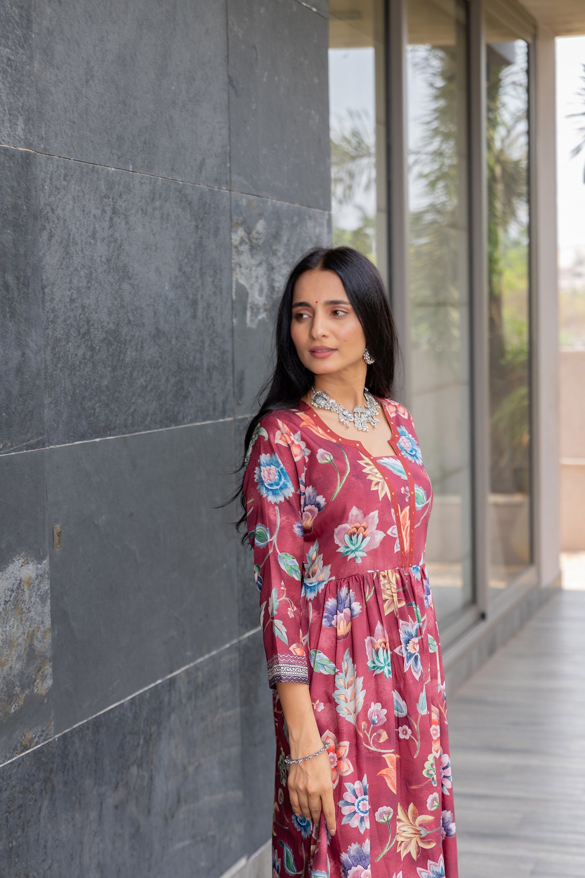 Basanti Kalamkari Suit Set-Suit Set-Ekana Label
