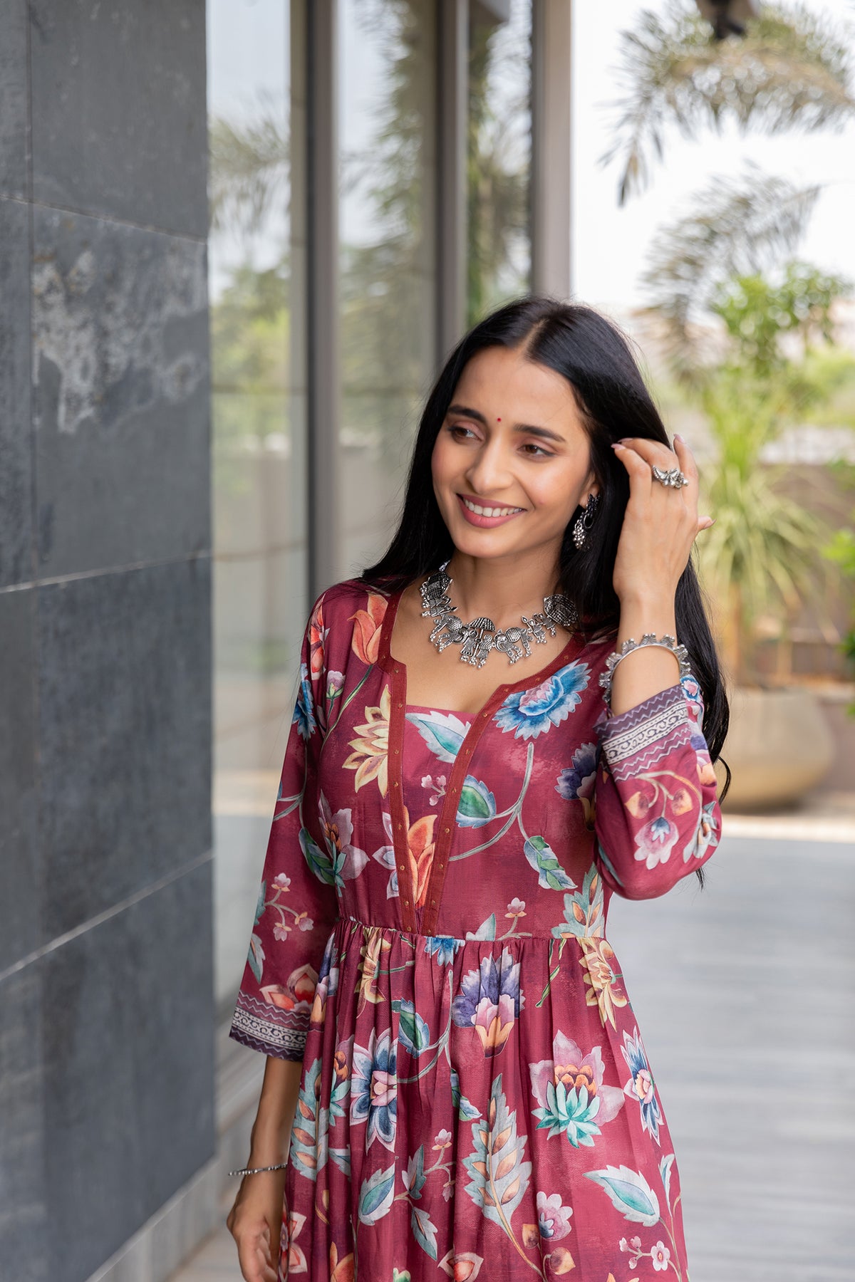 Basanti Kalamkari Suit Set-Suit Set-Ekana Label