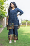 Nazia Blue Two-Sided Co-ord Set