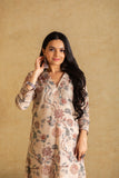 Aanishka V-Neck Kalamkari Beauty Suit Set