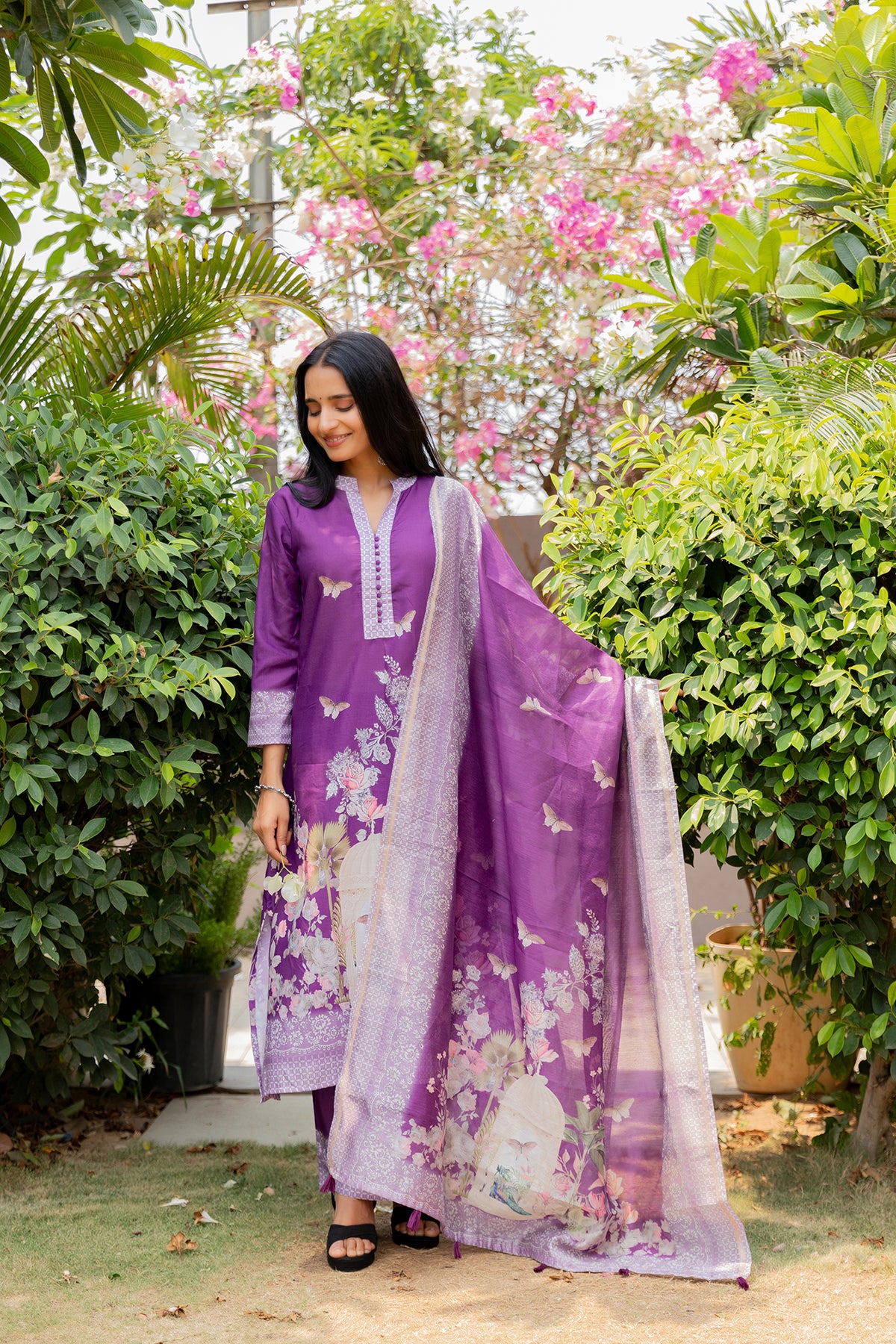 Sujata Purple Suit Set