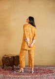 Joyce Kalamkari Canvas in Bright Yellow Pant Set