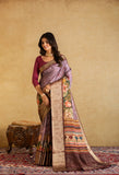 Kareena Chic Florals in Lavender Elegance Saree