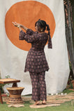 Black Bandhej Co-ord Set