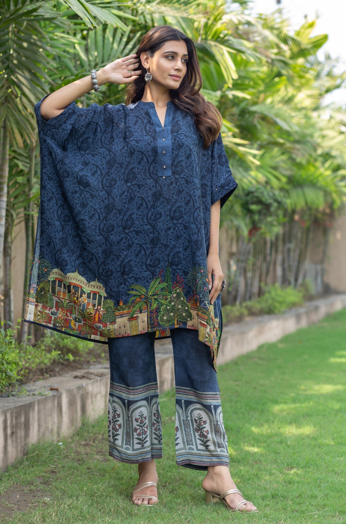 Joy Paradise Kaftan Co-ord Set-Western-Ekana Label