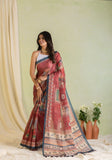 Aryahi Charming Florals in a Red Palette Saree