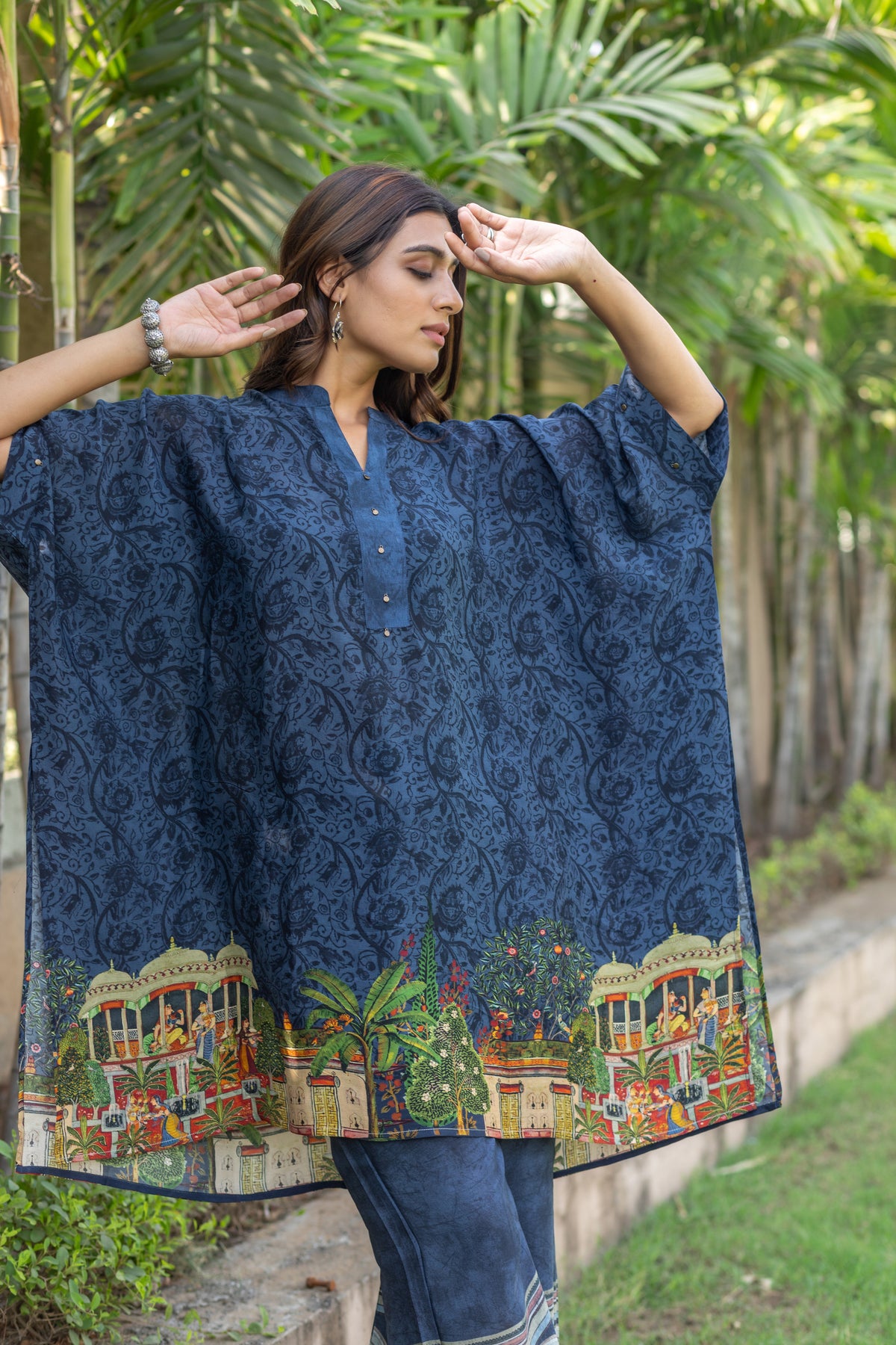 Joy Paradise Kaftan Co-ord Set-Western-Ekana Label
