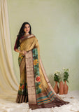 Samantha Big Blooms on Mustard Palette Saree