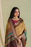 Samantha Big Blooms on Mustard Palette Saree