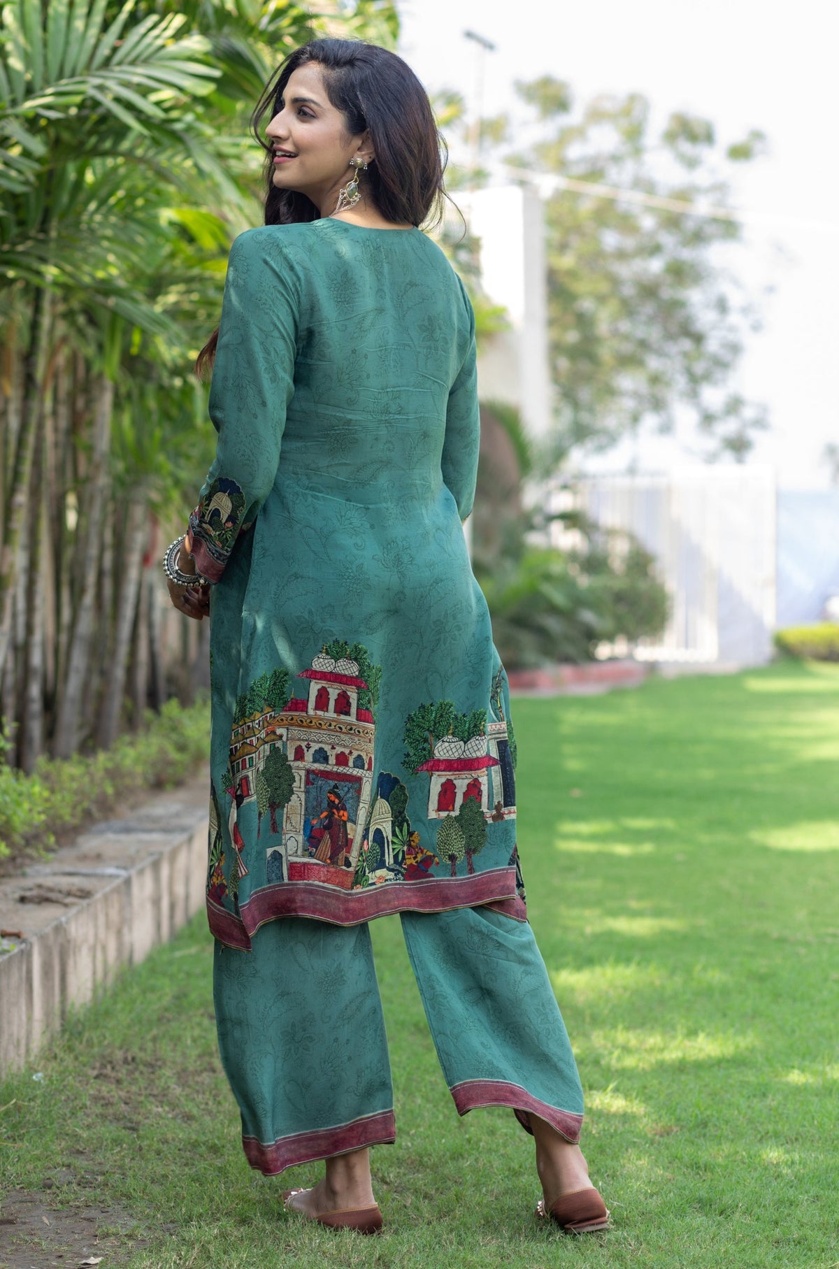 Ginger Green Co-ord Set-Western-Ekana Label