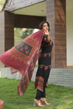Anthra Black Ethnic Three Piece Suit Set