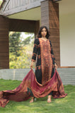 Anthra Black Ethnic Three Piece Suit Set