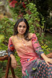 Shades Of Sky Kalamkari Palazzo Set