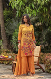 Yellow Life Of Tree Palazzo Set