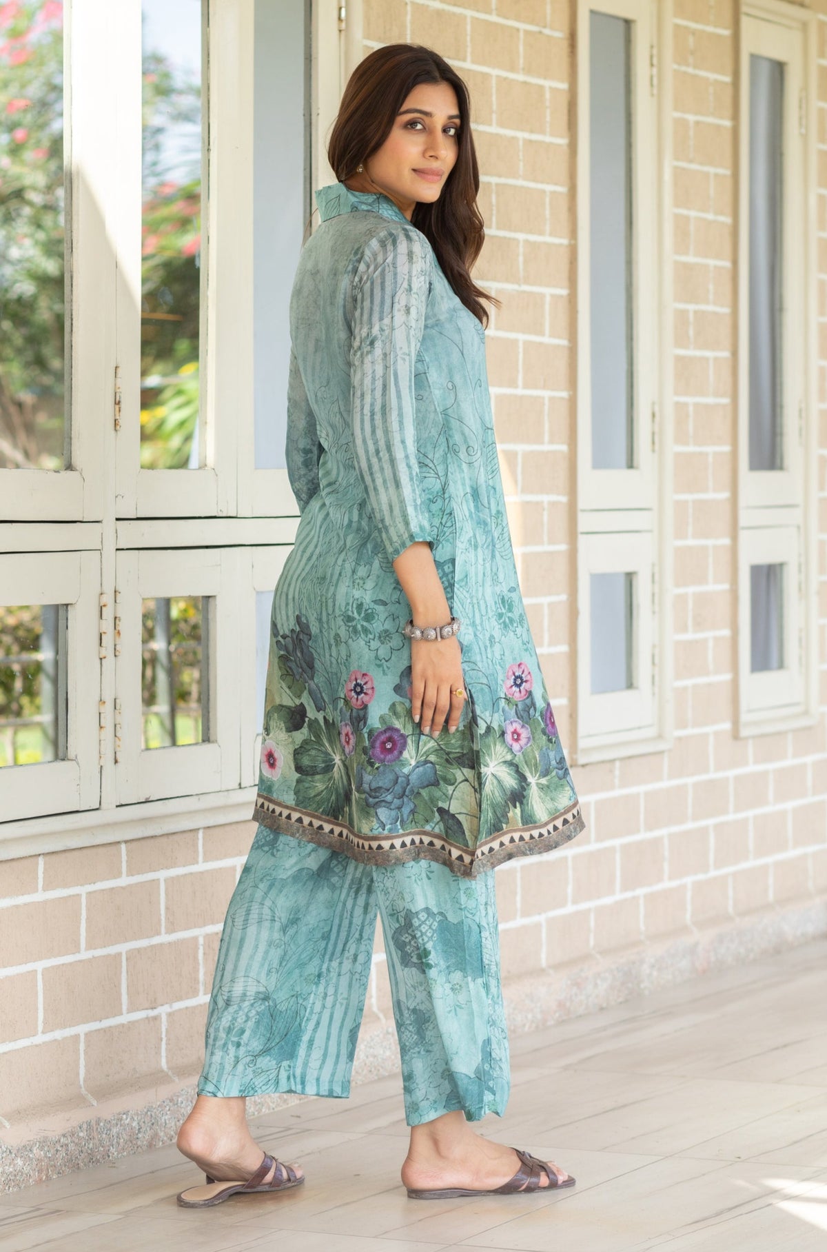 Anny Floral Angrakha Co-ord Set-Western-Ekana Label