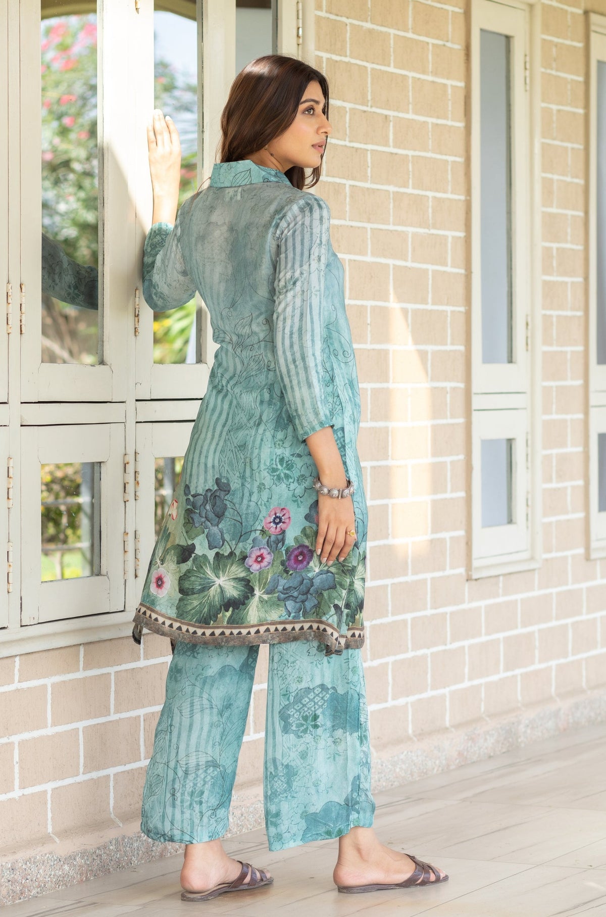 Anny Floral Angrakha Co-ord Set-Western-Ekana Label