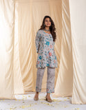 Nova Kalamkari Grey Bold Co-ord Set