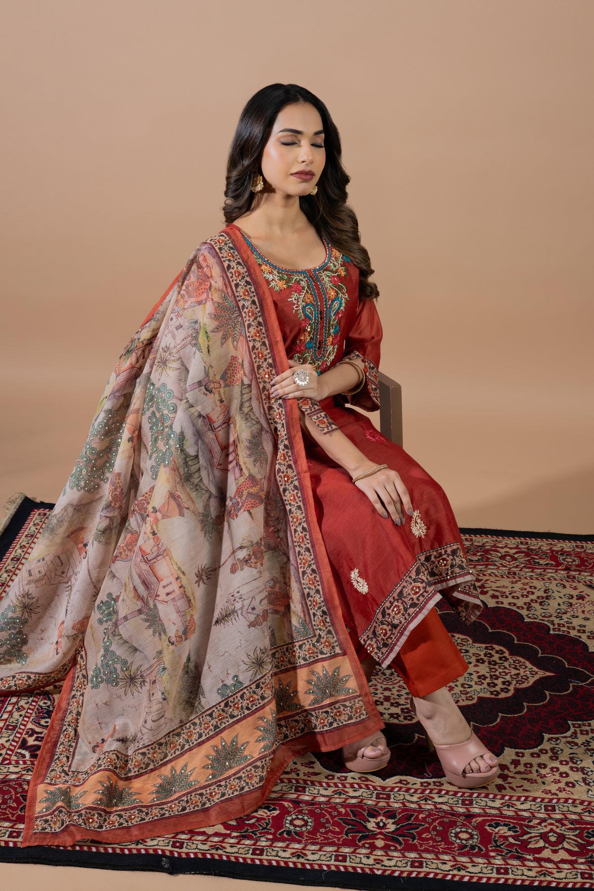 Kiran Kanika Handwork Suit Set