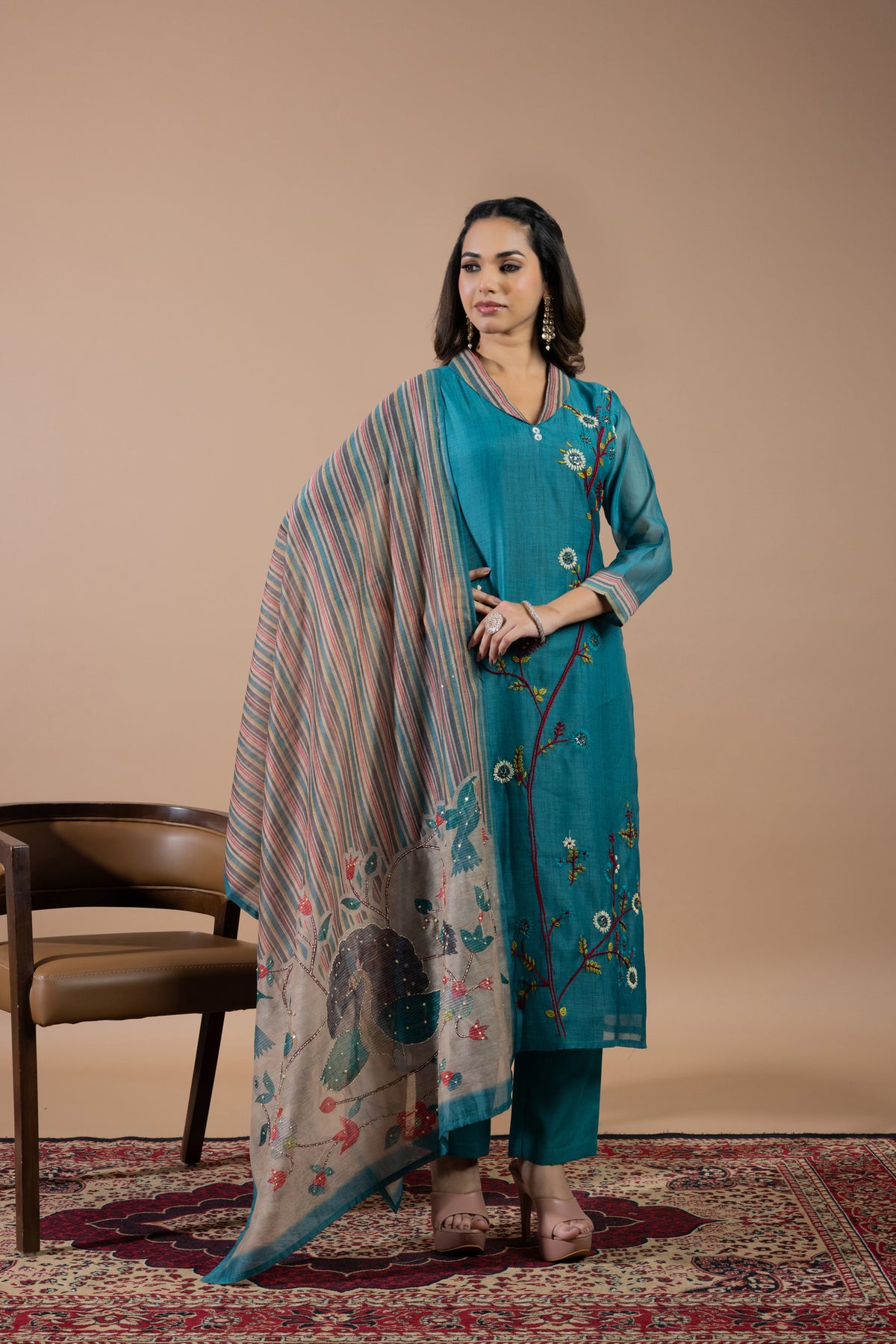 Botanic Bloom Handwork Suit Set