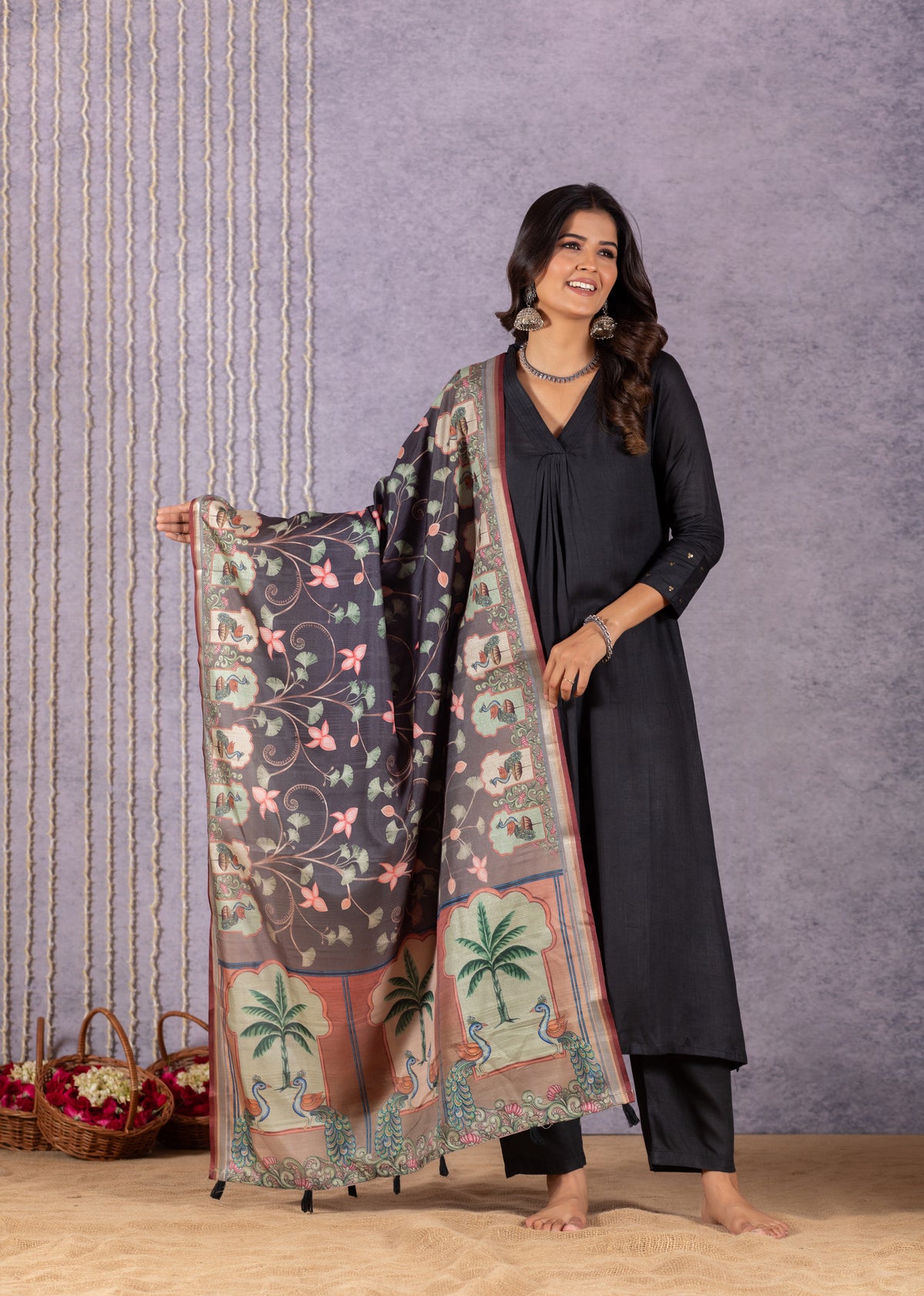 Natasha Pichwai Dupatta-Dupatta-Ekana Label