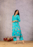 Nura Floral Fantasy with Pichwai Touch Suit Set