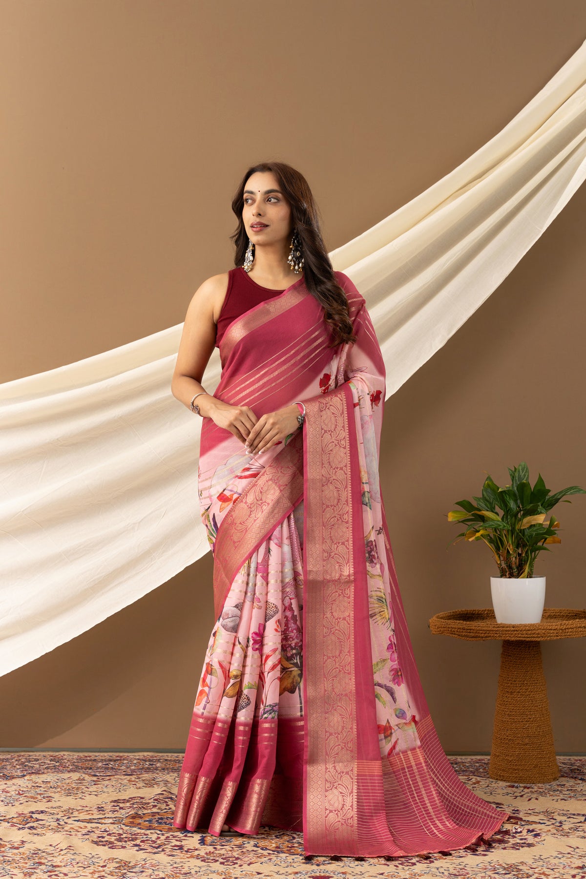 Pink Serenity Saree