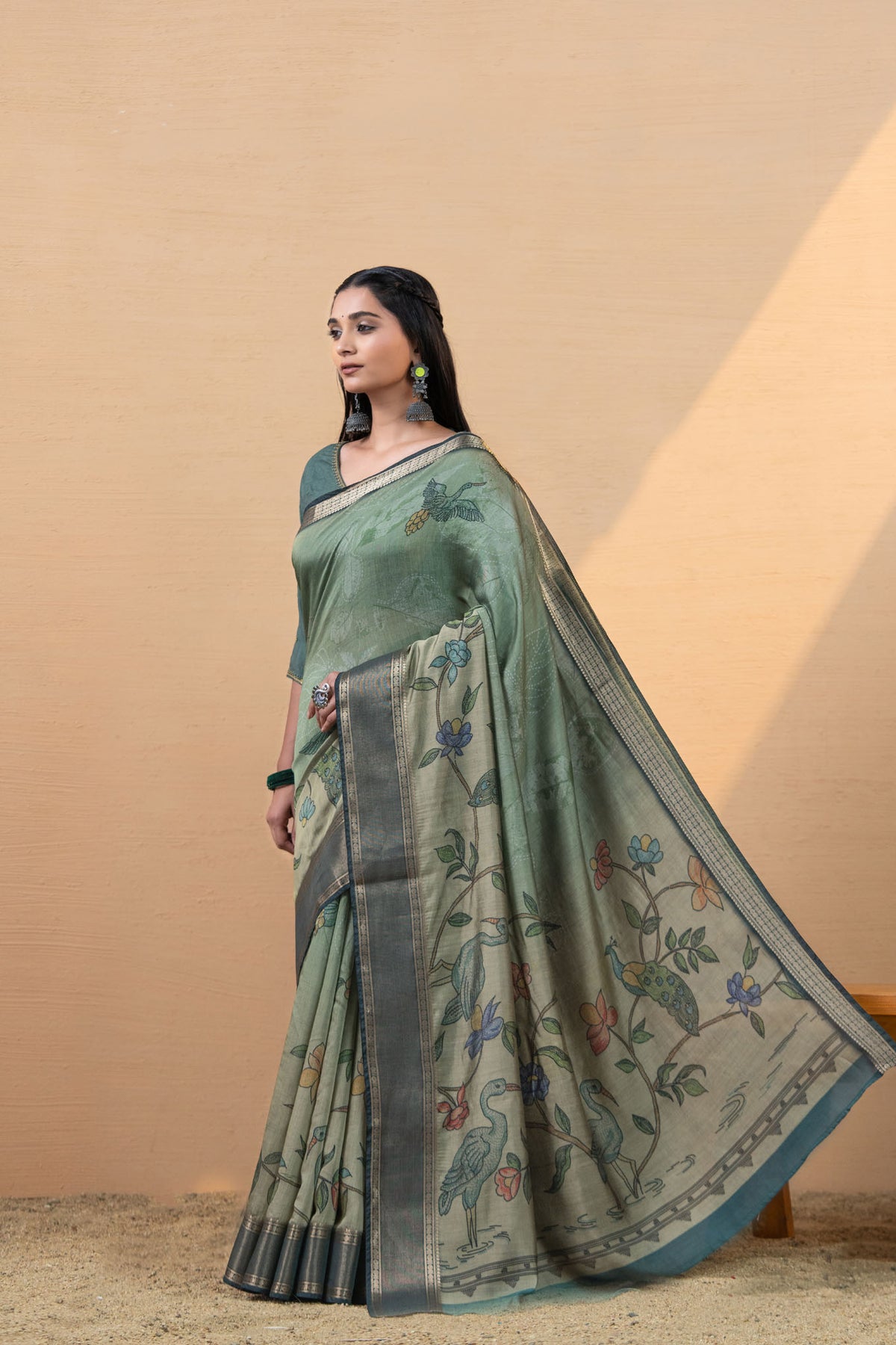 Lavina Leaf Saree