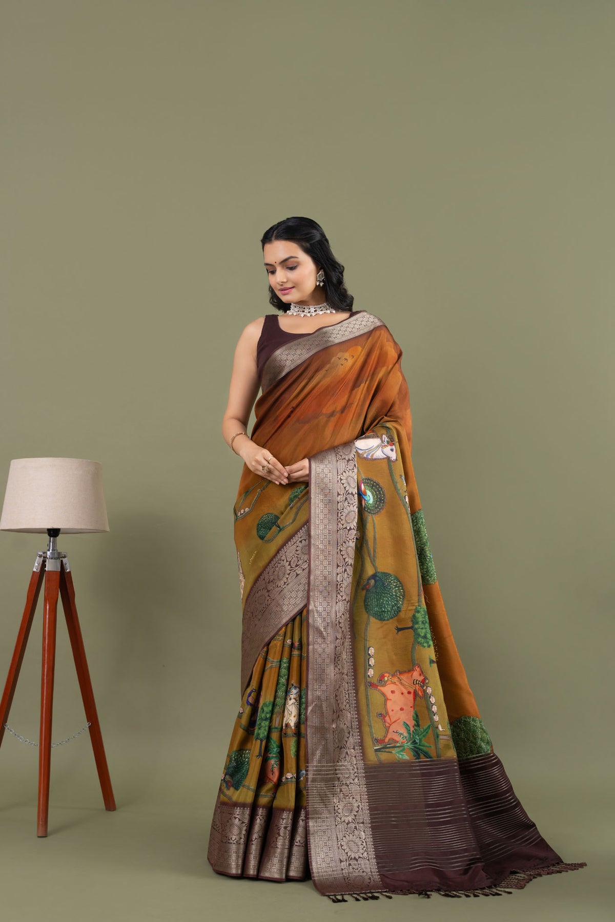 Sandhya Rang Bliss Saree-Saree-Ekana Label