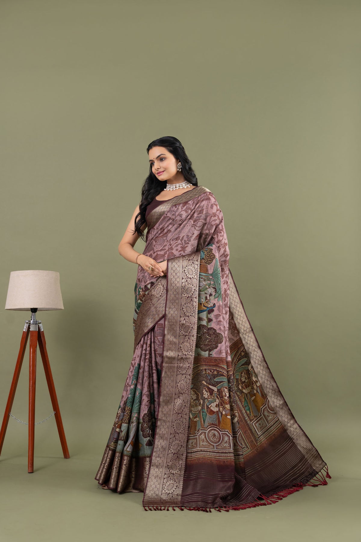 Rani Gulshan Royal Saree-Saree-Ekana Label