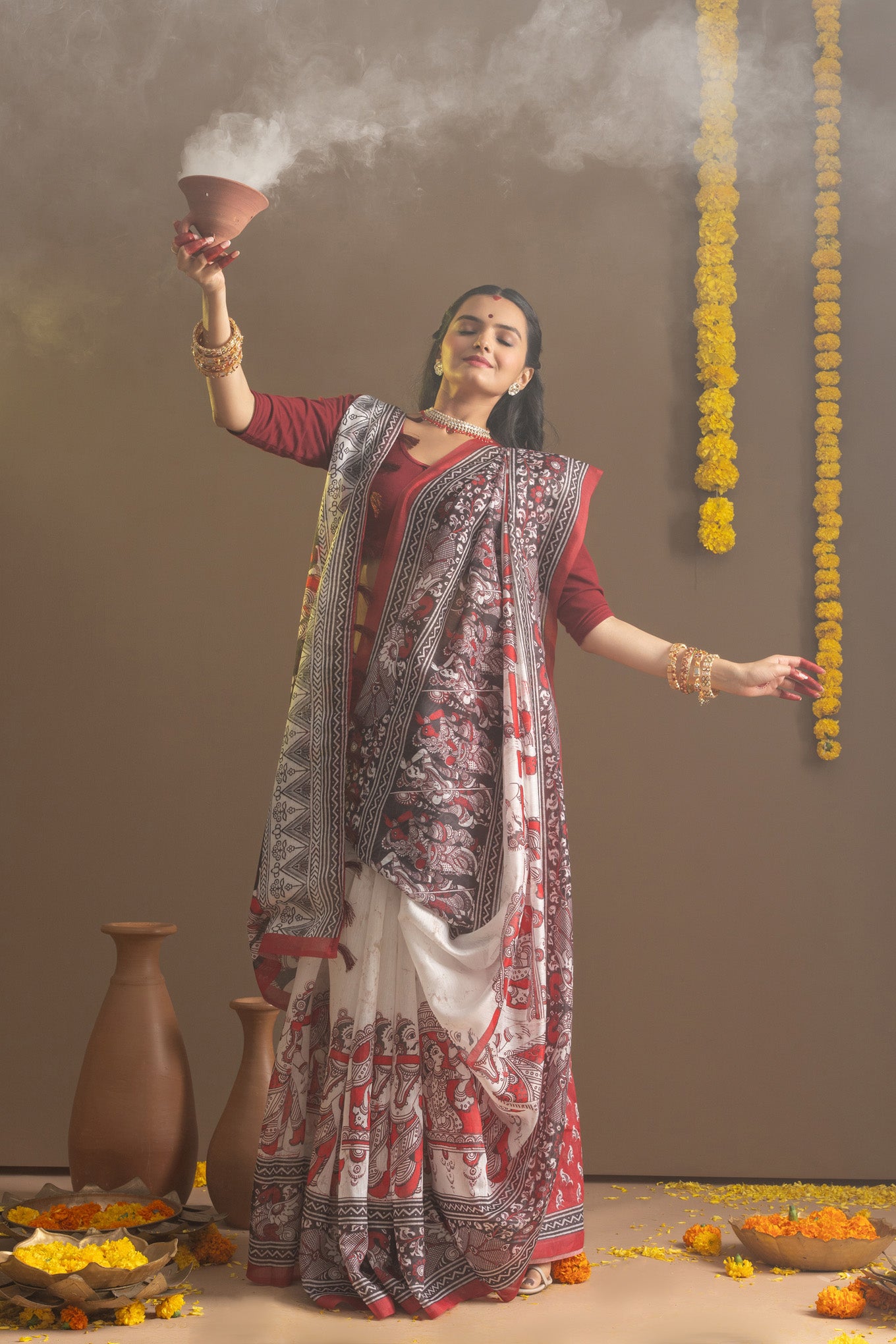 Pujo new saree clearance
