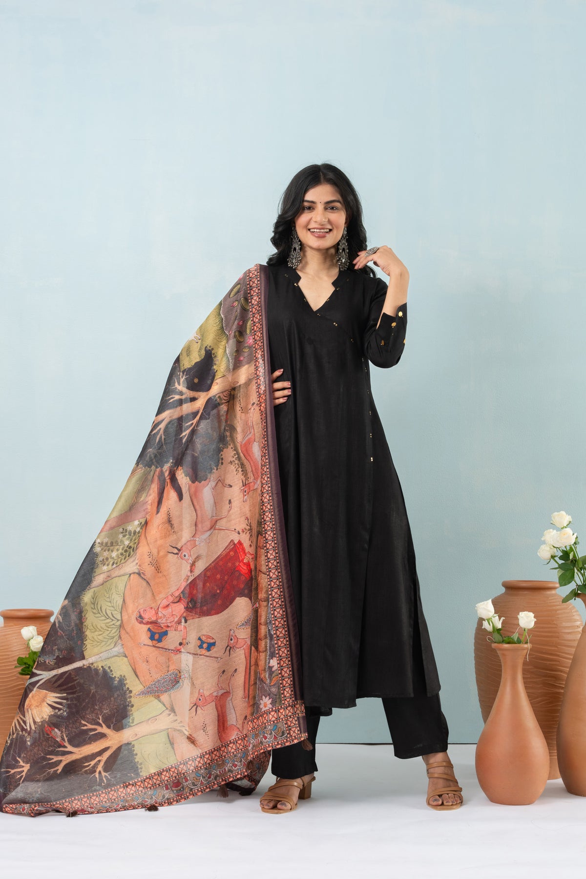 Rina Angrakha Black Suit Set