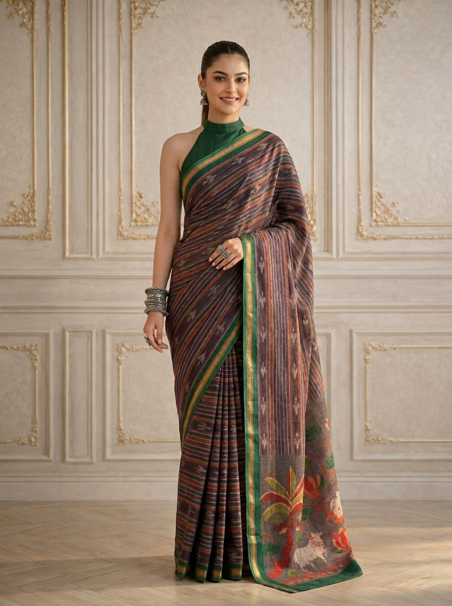 Kalpana Ikkat Saree