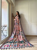 Anaya Mughal Pink Palace Saree