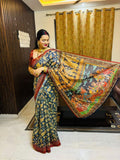 Beautiful Radha Krishna Kalamkari Saree