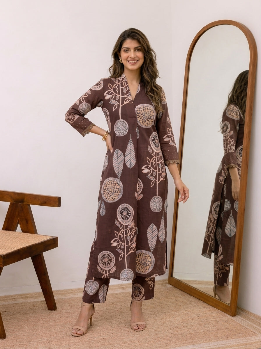 Espresso Energy Kurta Set