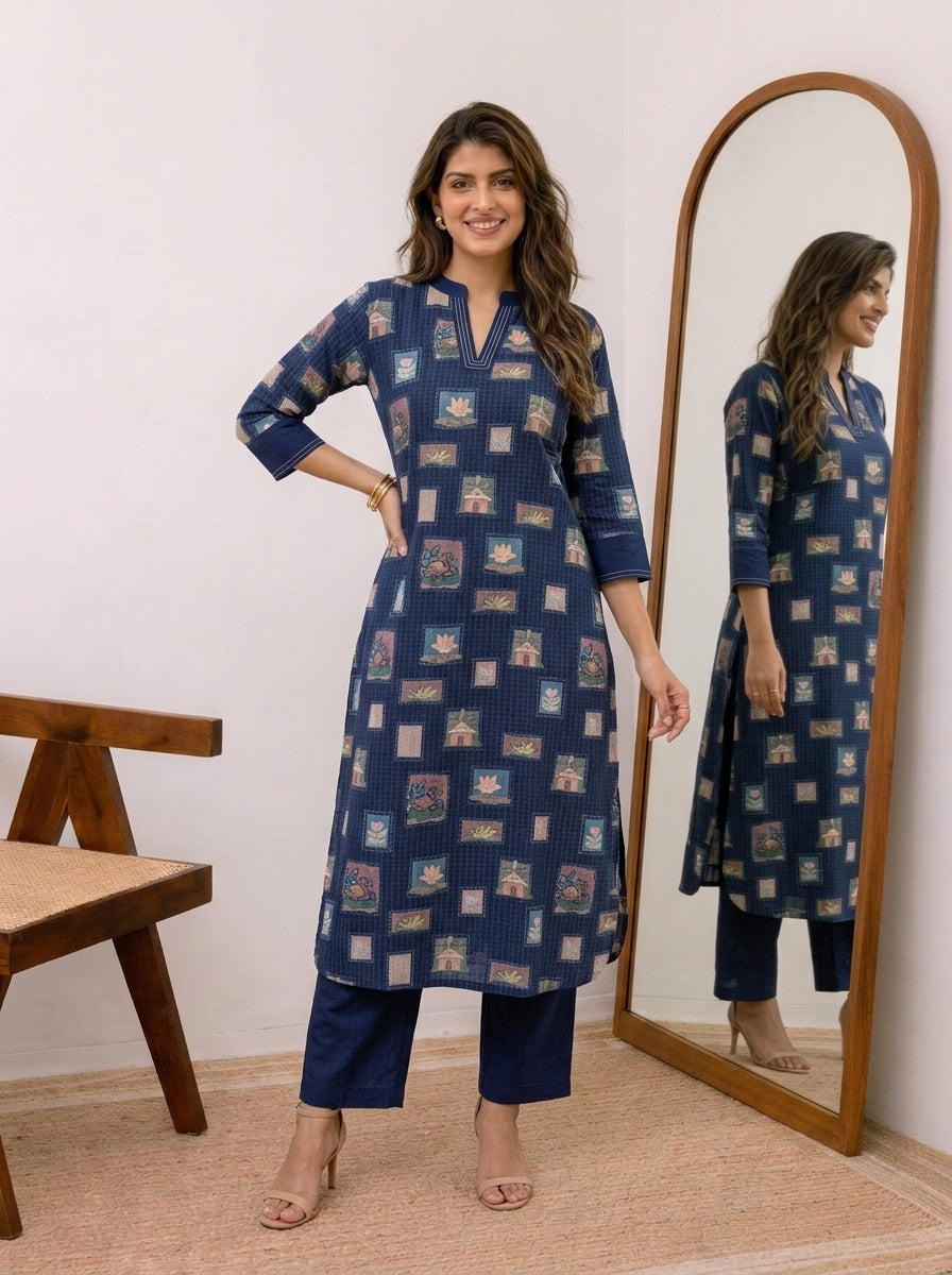The Frame Theory Kurta Set