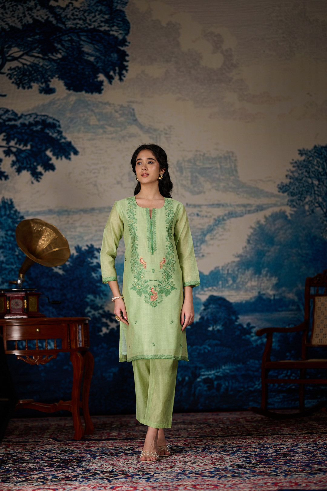 Pariza Green Kurta Set