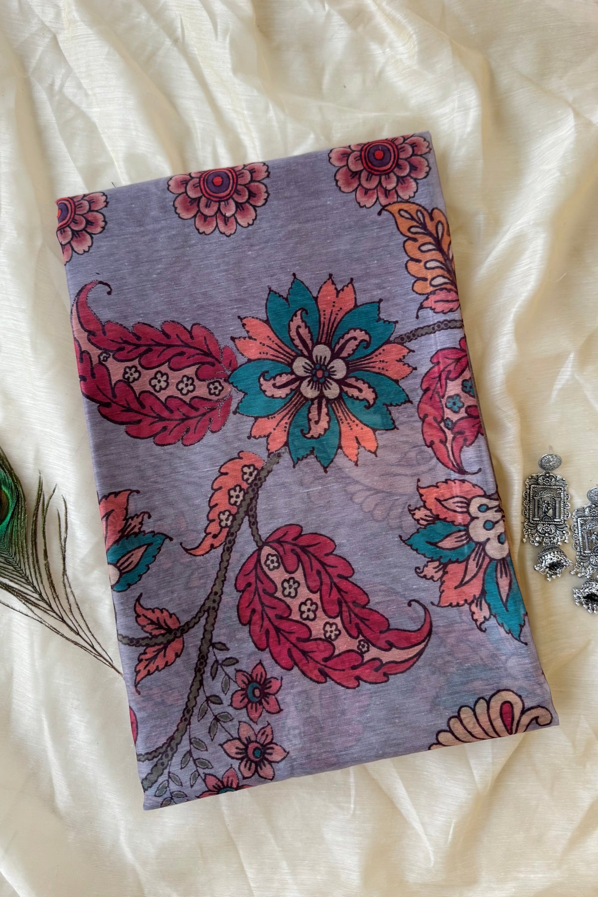 Feather Floral Saree