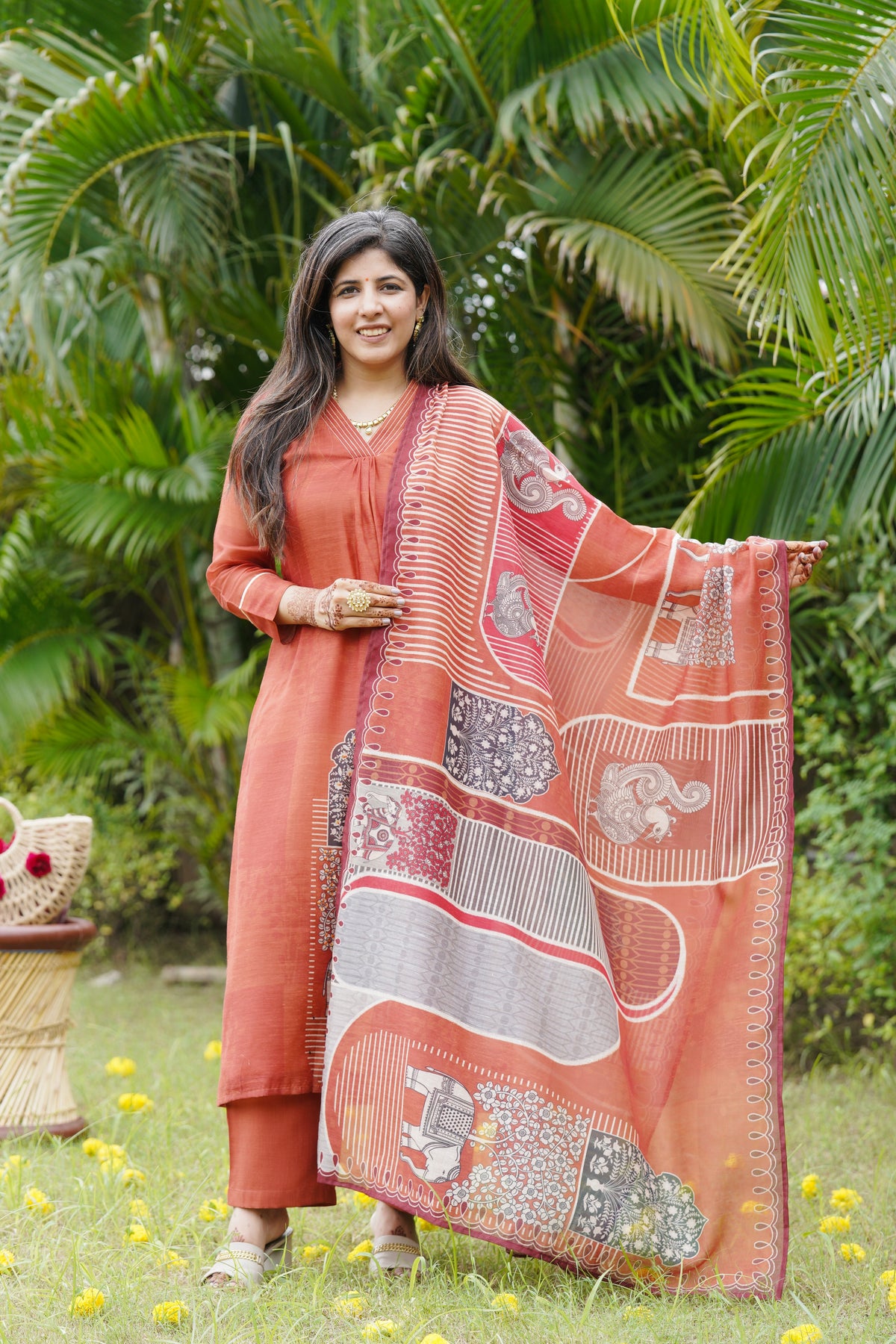 Rust Saga Handwork Suit Set