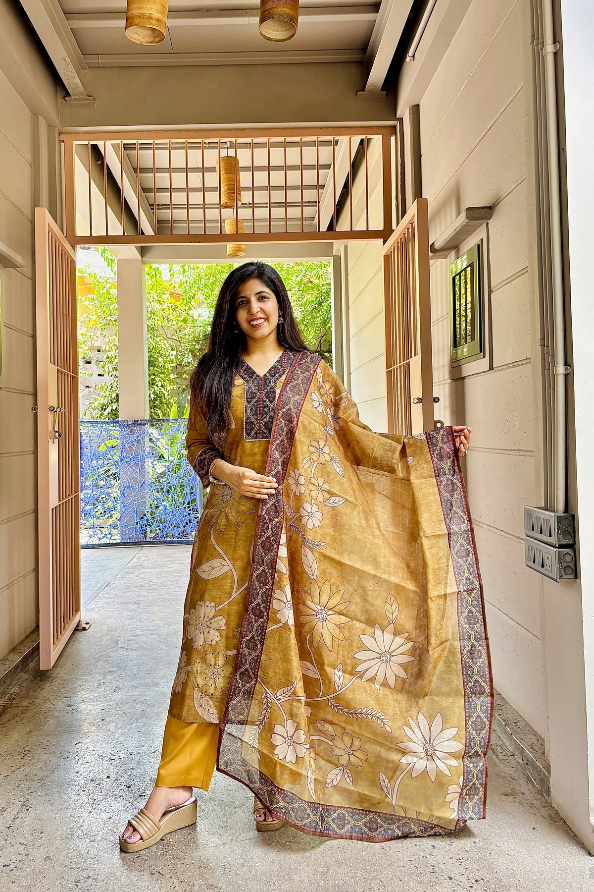 Mustard Heer Dupatta