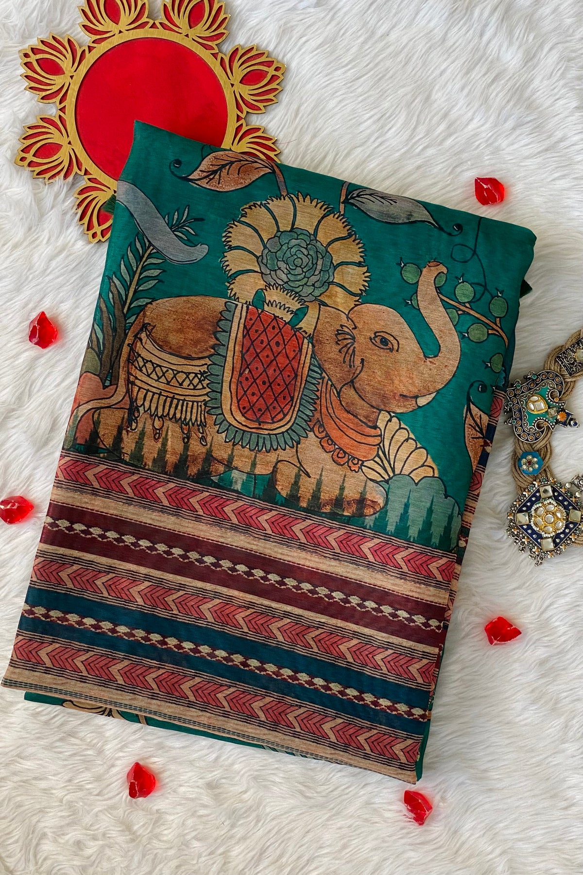 Tanishka Kalamkari saree