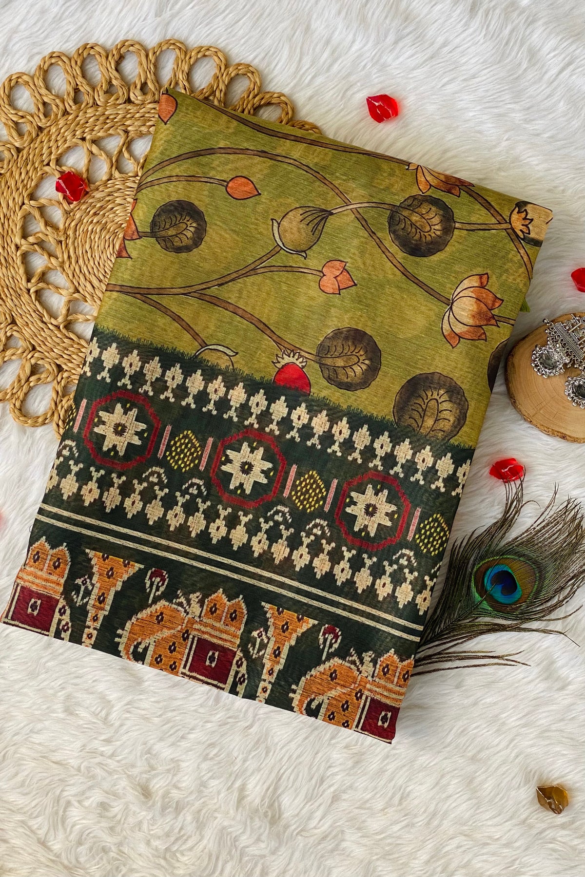 Anika Kalamkari Saree