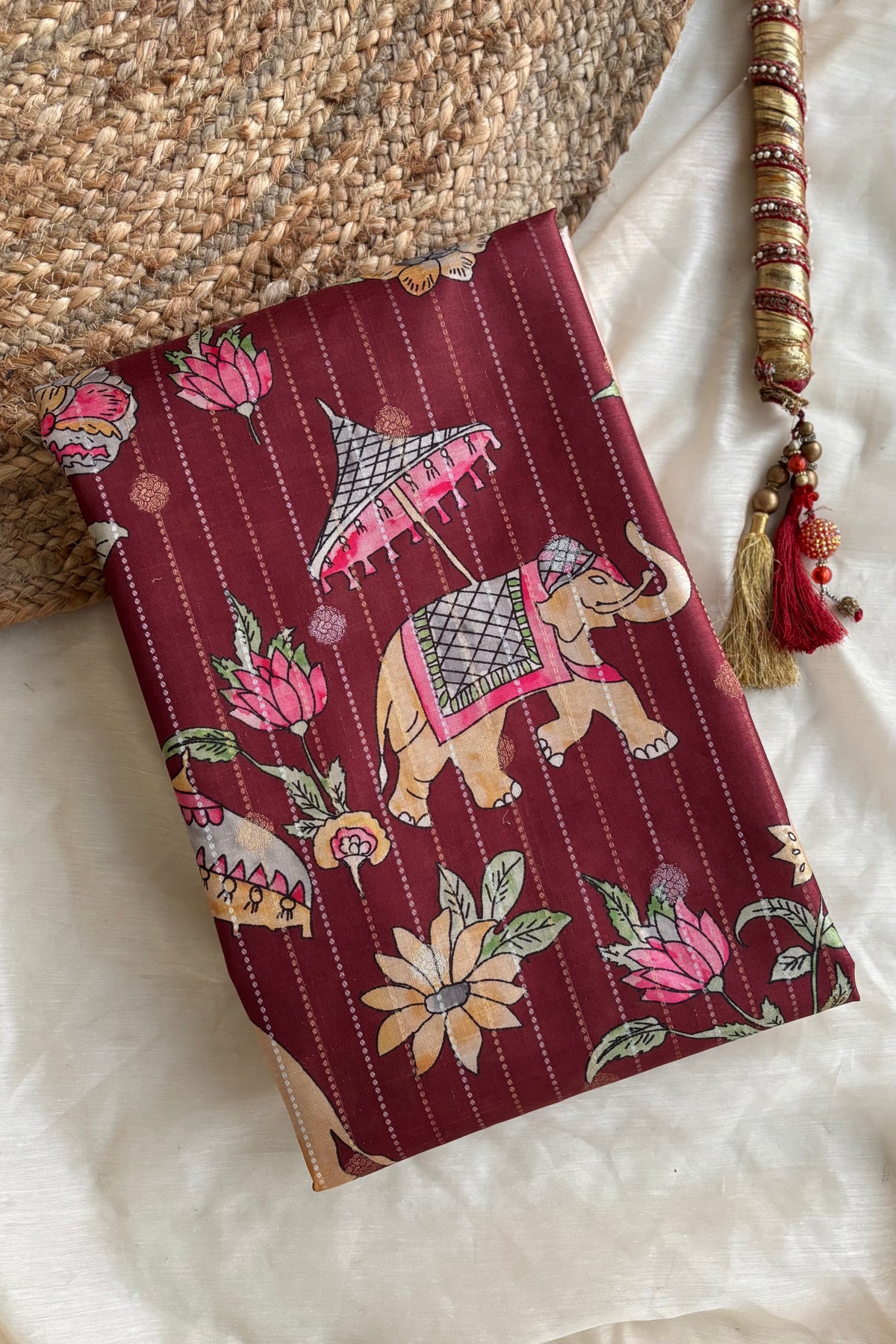 Elephant Blooms Saree